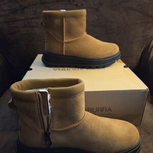 Koolaburra Koola Mini Hybrid by Ugg Tan Ankle Boots Wmns 8